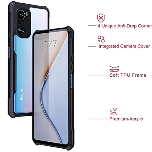 Image of Amazon Brand - Solimo Mobile Cover (Soft & Flexible Shockproof Back Case with Cushioned Edges) for Mi 11X / Mi 11X Pro / Mi Poco F3 (Black)