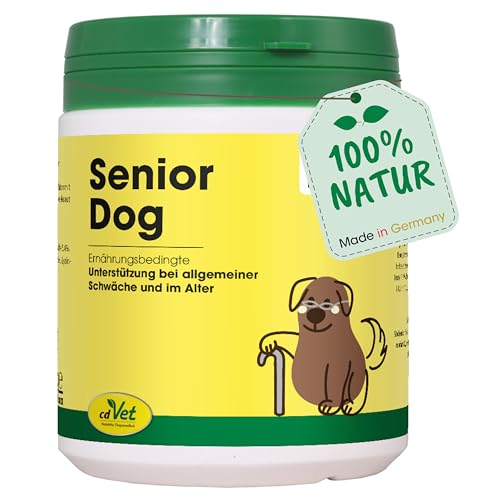 SeniorDog Nahrungsergänzung 250 g - Natürliche Unterstützung für ältere Hunde - Vitamine, Spurenelemente & Aminosäuren