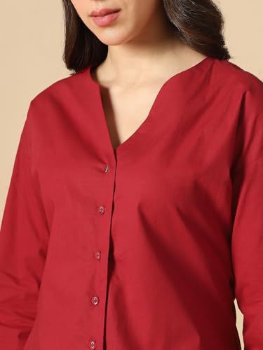 Image of Globus Women Shirt (8909389011244 Maroon S)