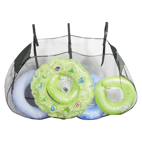 Bolsa de almacenamiento para piscina, gran red de almacenamiento, organizador de malla, accesorios de verano, bolsa de juguetes para piscina para nadadores y pelotas al aire libre