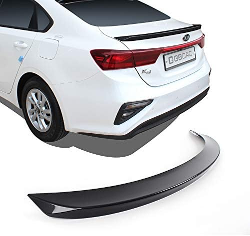 Gubin Rear Wing ABS Spoiler 5 Colors Painted for Kia Cerato Forte, Sports, GT 2018 2019 (Aurora Black Pearl)