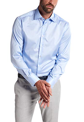 Preisvergleich Produktbild eterna Langarm Hemd Modern Fit Twill unifarben