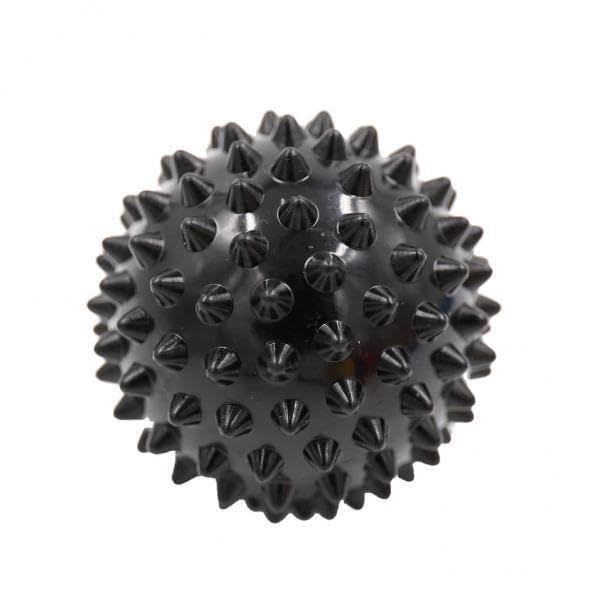 Fhtdhm Masajeador para Cuerpo, Pies, Relajación Muscular, Bola de Masaje con Púas, Negro, 2 Unidades, 2 piezas