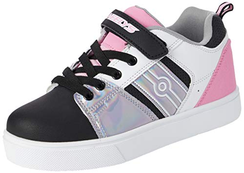 Heelys X2 Racer 20 X2 (HE100719), Zapatillas Deportivas Unisex niños, Black/Silver/White/Light Pink, 30 EU