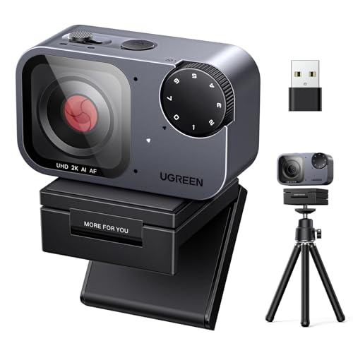 Cámara Web UGREEN FineCam Pro 2K con IA, AF y Micrófono Dual