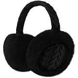 Clothirily Winter EarMuffs for Women, Fuzzy Faux Fur Warm Ear Muffs for Winter...