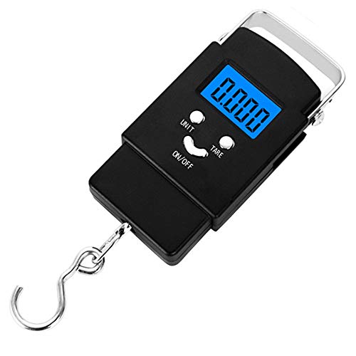 Xinxun Iluminar Desde el Fondo Balanzas Digitales LCD Negro balanza electrónica portátil para Compras Balanza de pesaje