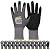 LOCCEF Work Gloves MicroFoam Nitrile Coated-12 Pairs,Seamless Knit Nylon Gloves,Gray Work gloves (8/M, Gary-12 Pairs)