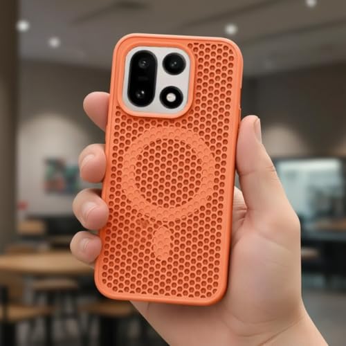 Image of MILLION CASES Heat Deflect Magnetic Dissipation Case for OnePlus 15, OnePlus 15 Back Cover Case(2025) - TPU | Orange
