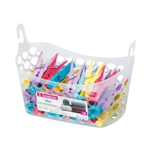 Cesto Plástico Multiuso para Prendedores, Linha Oba, Sanremo.