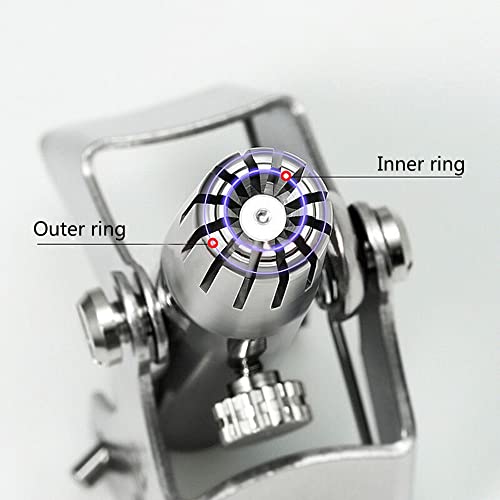 Steel Ear And Nose Hair Trimmer For Men Manual / Rotary Trimming Machine No Batteries Required Removable And Washable With Brush And Bag #TOP4