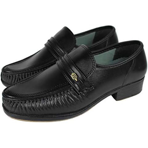 Dance Shoes for Michael Jackson Sliding Step Shoes with Sock (Numeric_6) Black Cover