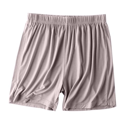 Pantalones cortos de pijama para mujer, pantalones cortos de verano para mujer, talla grande, suaves, cómodos, de algodón, ligeros, cintura elástica, ropa de dormir, pantalones de descanso, 01 Rosa