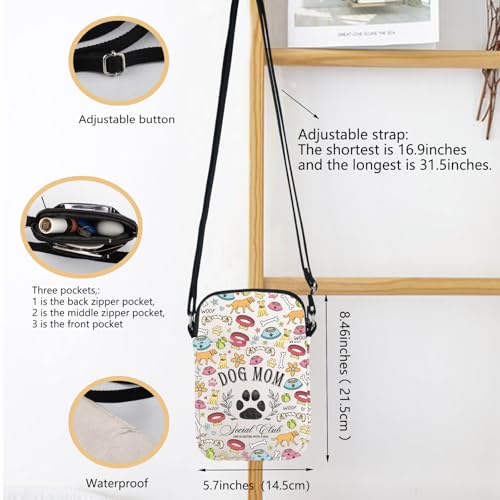 Dog Mom Crossbody Bag Dog Lovers Gifts Mother’s Day Gift Best Mom Ever Pet Mom Shoulder Bag Dog Mom Gift2
