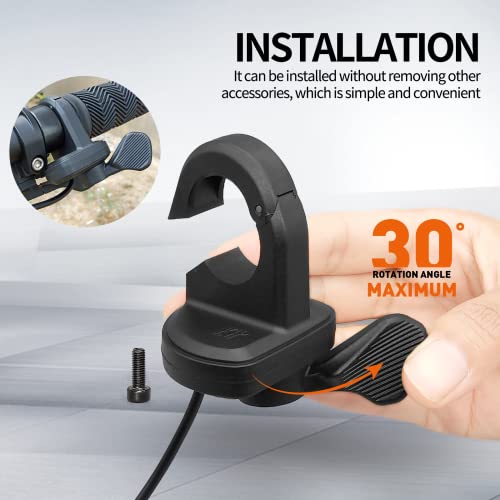 Acelerador de polegar de bicicleta para acelerador elétrico de bicicleta 24V 36V 48V 72V (plugue SM)