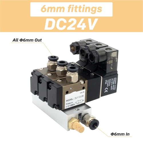 Électrovanne 3V110-06-NC pour centraliser vos circuits d'air 24V - 3