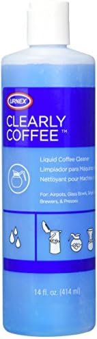 Urnex Clearly Coffee Pot Cleaner 14 Ounce (Made in the USA) French Press Liquid Cleaner for Glass Bowls Airpots Satellite Brewers and Thermal Servers Removes Coffee Oils