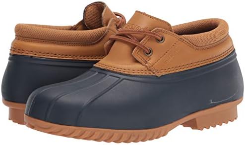 Propét Womens Ione Rain Shoe, Navy/Brown, 12 Wide US | Image 6