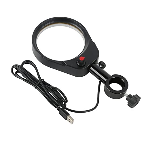 ラボ用顕微鏡アクセサリー 90 ミリメートル 120 ミリメートル工業用電子ビデオ顕微鏡調整可能な LED 光源大視野ステレオ顕微鏡光源(90mm)