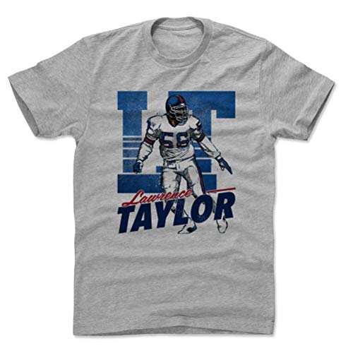500 LEVEL Lawrence Taylor Shirt (Cotton, XX-Large, Heather Gray) - Lawrence Taylor Retro B