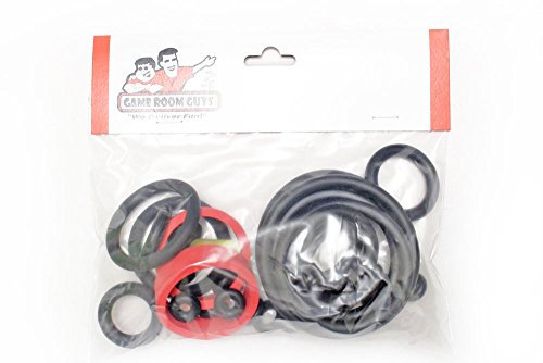 Game Room Guys Black Rubber Ring Kit Compatible with Harley Davidson Pinball Sega