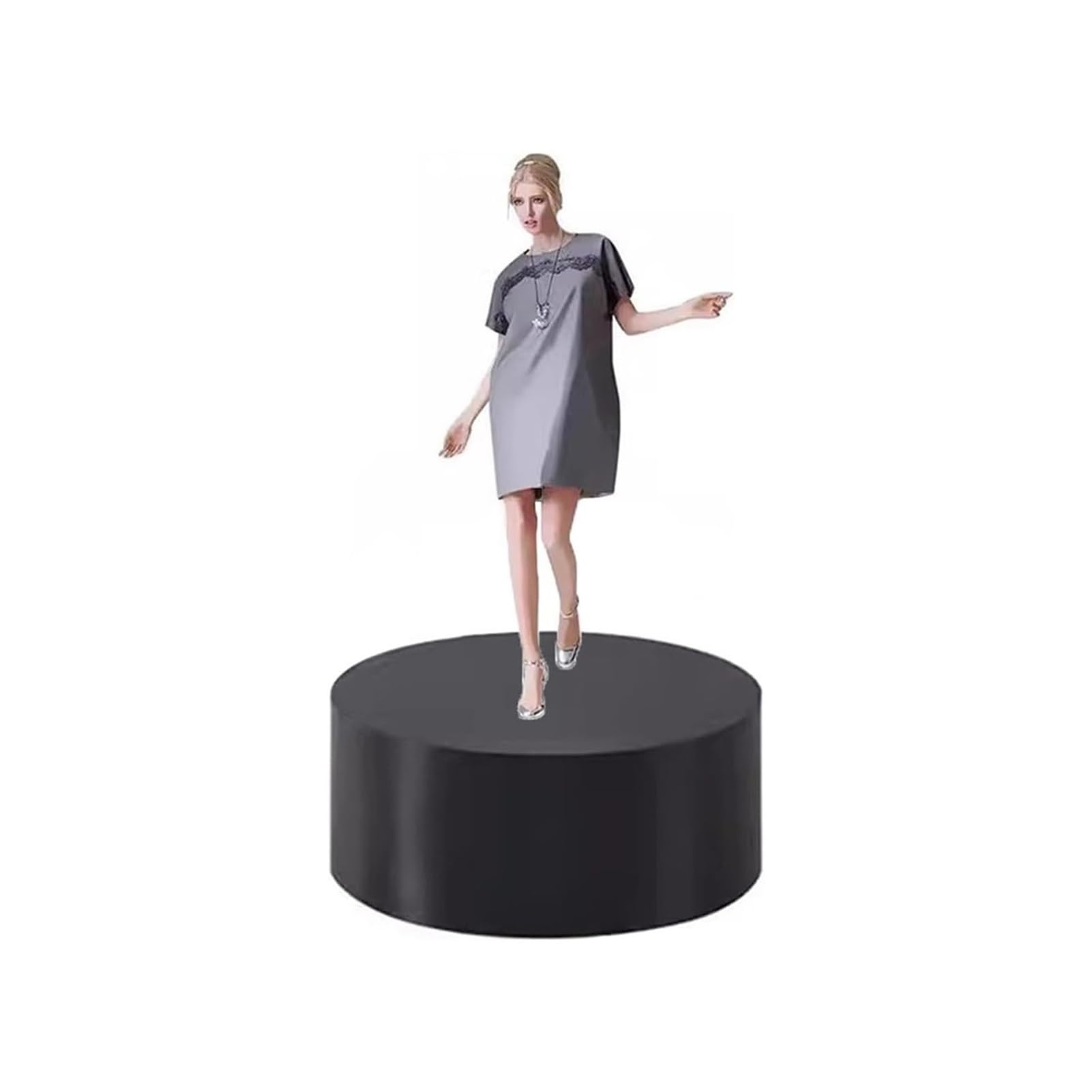 Base cylindrique pour mannequins stable et podium d'exposition universel