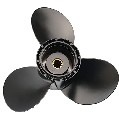 Boatman Boat Aluminum Propeller 10 1/4 X 11 Fit Suzuki Outboard Engine Dt20/25/30Hp Df25Hp,10 Spline Tooth thumb #4