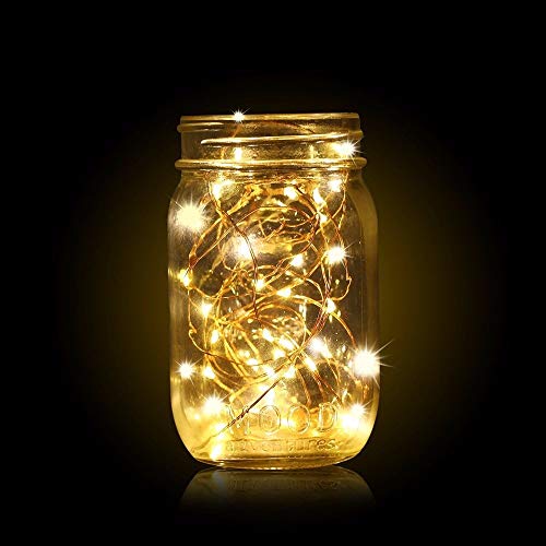 Fio De Led 5 Metros Arame 50 Leds Decoração Natal Pilha Prova Agua Casamento