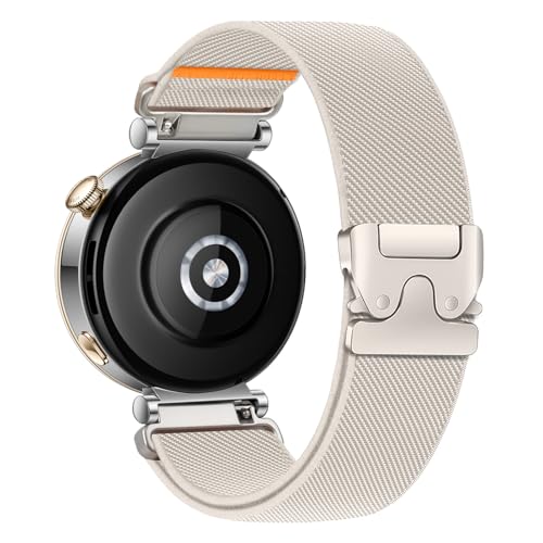 Image of Elastic Nylon Bands for Garmin Venu 3S 2S /Venu 4 41mm /Vivoactive 4S /Vivomove 3S /Forerunner 265S /255S Band Women,18mm Quick Release Magnetic /Parachute Buckle Stretchy Nylon Sport Watch Strap