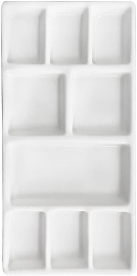 Paint Watercolor Tray Painting Ceramic Pigment Mixing Empty Palletbox Case Oil Holder Gouache Artist