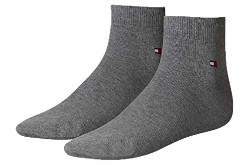 Tommy Hilfiger Herren Quarter Socken Middle Grey Melange 43-46 EU