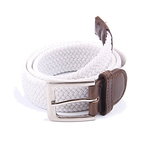 Image of Canvas Elastic Fabric Woven Stretch Multicolored Braided Belts
