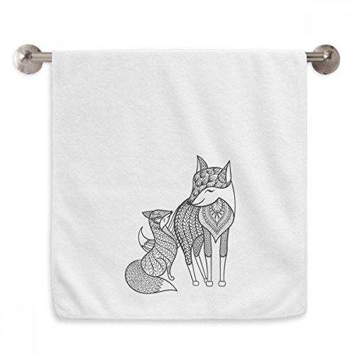 Serviettes Fox ami Compagnie douces pour peaux sensibles 13x29