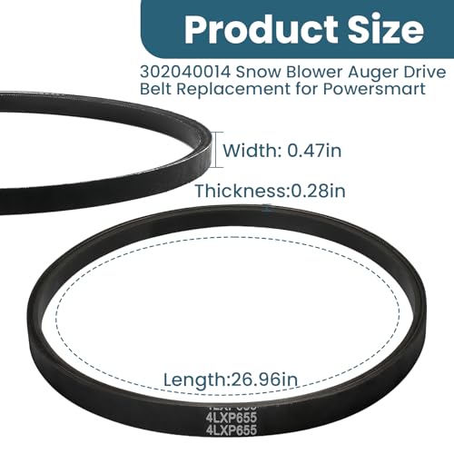 PIHIL 302040014 Snowblower Auger Drive Belt