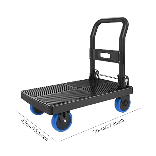 Carretilla plegable para carga 70x42 cm con ruedas miniatura 2