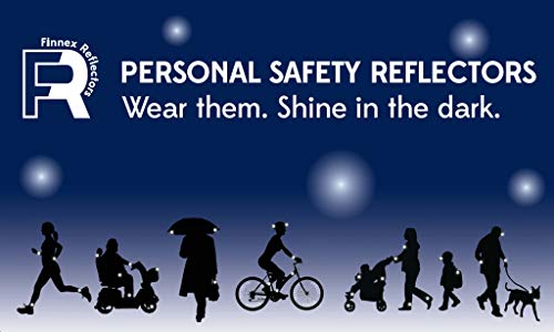 Finnex Reflectors Angel Reflector | High Visibility Safety Reflector Provides Night Time Safety for Running, Cycling Or Walking