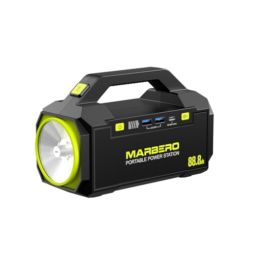 Image of MARBERO PL60 Portable Power Station 88.8Wh with AC Outlet ‖ 2.27lb Ultra-Light Power Bank, Fast Charging USB-C 60W PD, Built-in LED Flashlight for Backpacking & Emergency