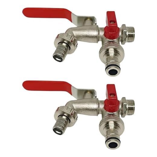 Double Outlet Garden Tap Water Kit