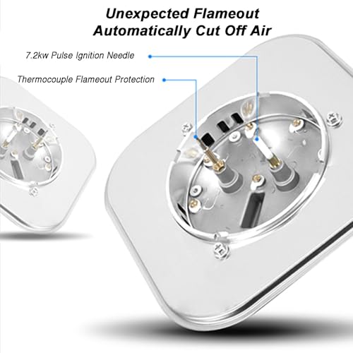 Estufa a gas 2 puestos 75x44 cm Empotrable miniatura 7