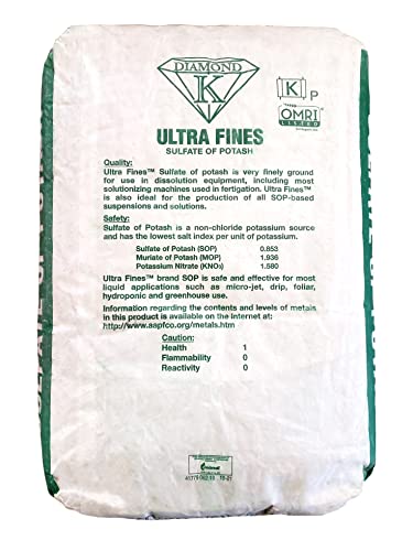 50Lb Bag Organic Solution Grade Sulfate Of Potassium Fertilizer Powder 0-0-50 (1 Bag) #TOP1