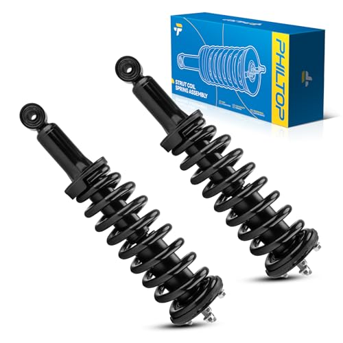 Image of PHILTOP Front Strut Shock Assembly w /Coil Spring Fit for 2000 2001 2002 2003 2004 2005 2006 Toyota Tundra, 171347L 171347R Shock Absorbers 2 PCS Struts with Coil Spring Assemblies,Left & Right