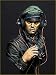 Risjc 1/10 Resin Bust Model Normandy War Armor Commander Die Casting Model Kit //N19755(Unassembled and unpainted)