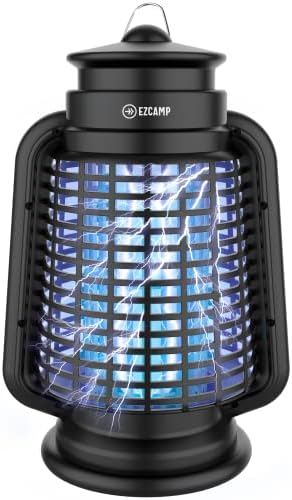 Ezcamp Bug Zapper Outdoor – Electric Mosquito Zapper, Waterproof Insect Light Killer for Indoor & Outdoor, Fly Zapper for Home, Patio, Garden, Backyard