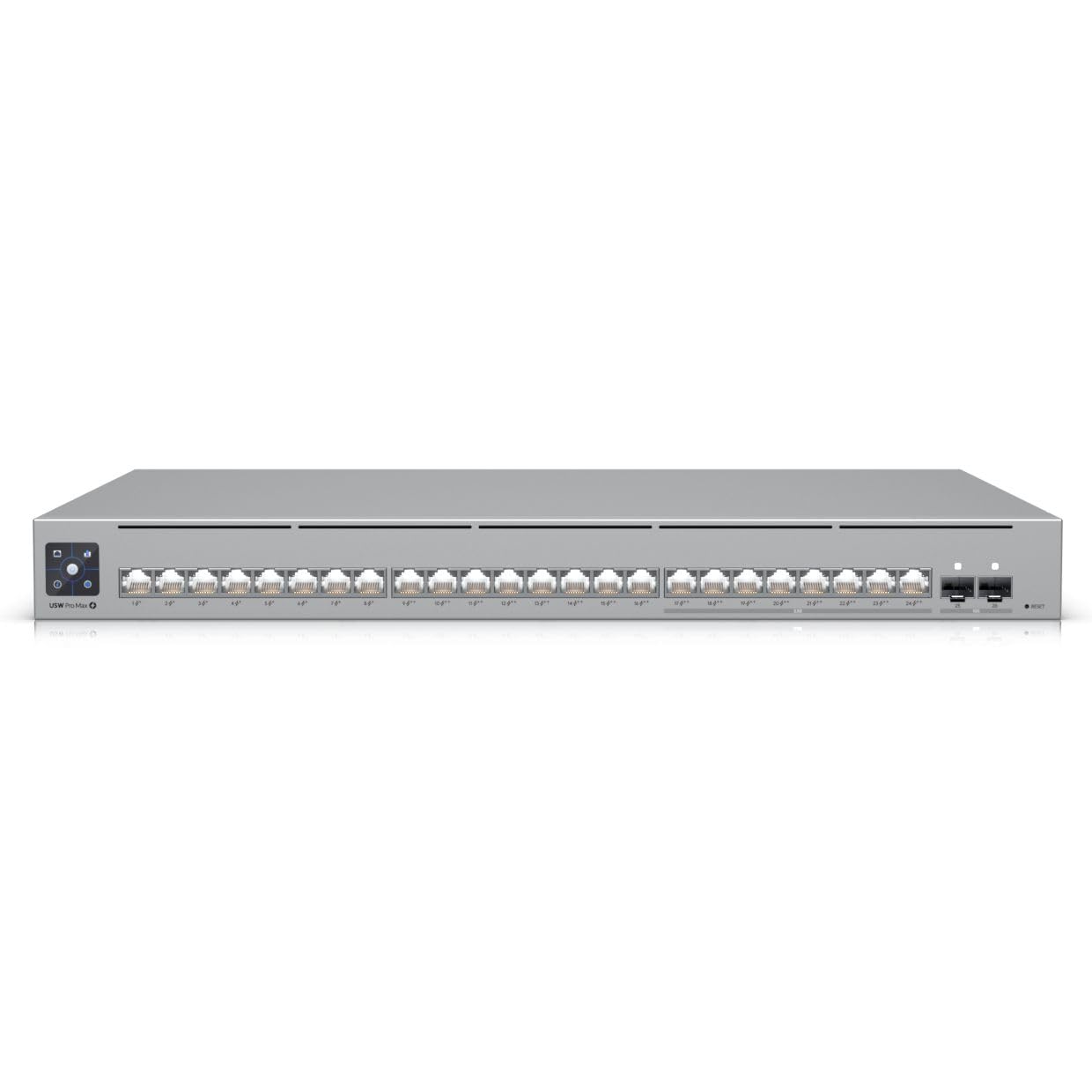 Ubiquiti Pro Max 24 PoE Gestito L3 Gigabit Ethernet [10/100/1000] Supporto Power over Ethernet [PoE] Grigio (Ubiquiti UniFi Switch Pro Max 24 POE - Switch - L3 - gestito - 8 x 10/100/1000 [PoE++] + 8