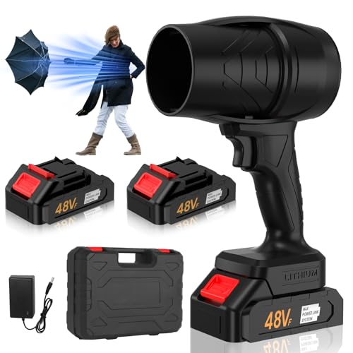 Turbodry 13000RPM Cordless Car Dryer & Turboglass Blower – Dual Batteries, Fast Charging, Lightweight Air Blower for Patio Lawn Care Blowing Leaves Dust Snow Cleaning Camping Automotive
