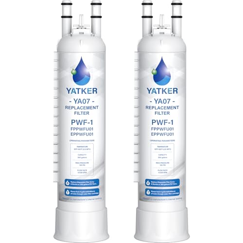 Yatker FPPWFU01 Water Filter Replacement Compatible with EPPWF01 PureAdvantage PWF-1 FPPWFU01 PurePour PWF-1 Water Filter(2 Pack)