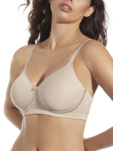 Selene Modelo Manuela C. Sujetador con Copas Spacer SIN Aros. con Espalda DE Tul. Ref. 365, Tierra, 100 para Mujer
