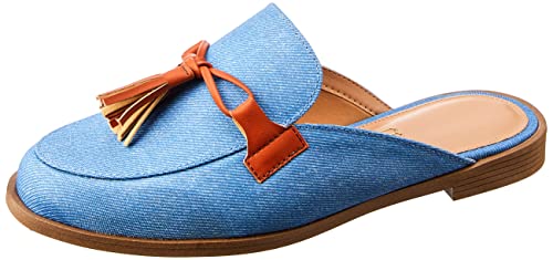Mule Fechada Multicolorido My Shoes, Jeans/Canga, 36