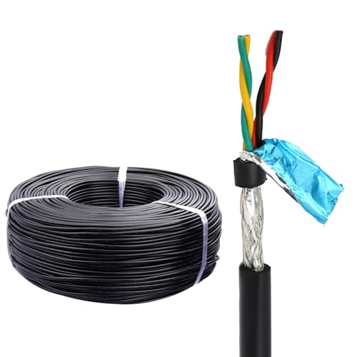 Cable de par trenzado apantallado 18AWG y 2 conductores para señal de comunicación