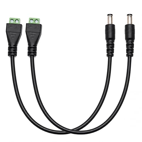 Cable de alimentación DC de repuesto para cámaras de seguridad y tiras LED en casa